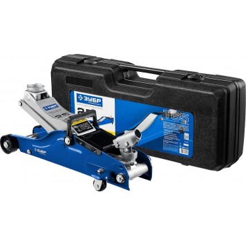 43057-2.5-K | Домкрат гидравлический подкатной, 2,5т, 90-360мм, в кейсе, T65, ЗУБР ПРОФЕССИОНАЛ-0