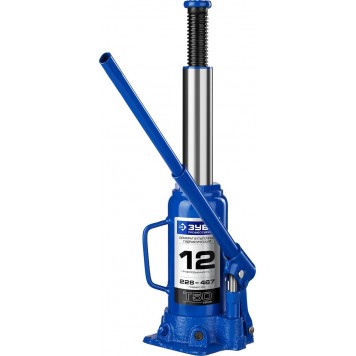 43060-12_z01 | Домкрат гидравлический бутылочный, 12т, 228-467мм, ЗУБР T50-5