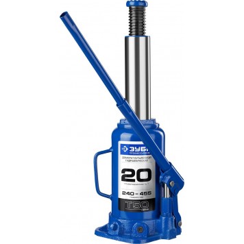 43060-20_z01 | Домкрат гидравлический бутылочный, 20т, 240-455мм, ЗУБР T50-5