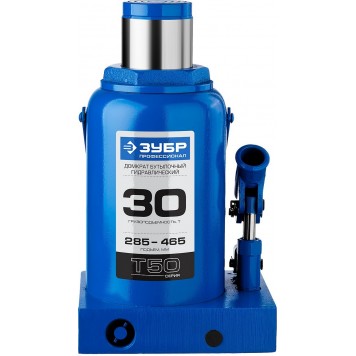 43060-30_z01 | Домкрат гидравлический бутылочный, 30т, 285-465мм, ЗУБР T50-6