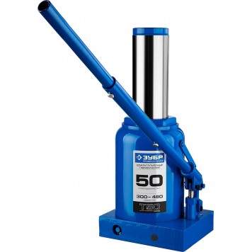 43060-50_z01 | Домкрат гидравлический бутылочный, 50т, 300-480мм, ЗУБР T50-5