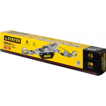 4310-4 | Лебедка рычажная, тросовая, 4т/3м, STAYER MAXPULL-2