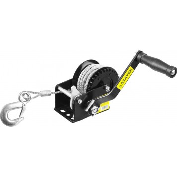 43112-0.5 | Лебедка ручная барабанная тяговая, тросовая, 0,45т, 8м, STAYER MASTER-0