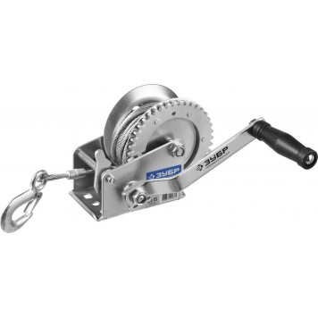 43113-0.5_z01 | Лебедка ручная барабанная тяговая, тросовая, 0,5т, 8м, ЗУБР ПРОФЕССИОНАЛ-0