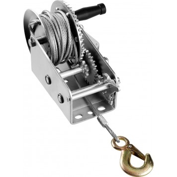 43113-0.9_z01 | Лебедка ручная барабанная тяговая, тросовая, 0.9 т, 8 м, ЗУБР ПРОФЕССИОНАЛ-3