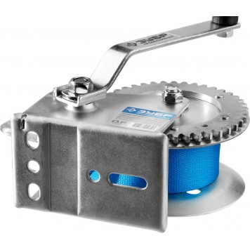 43115-0.5 | Лебедка ручная барабанная тяговая, ленточная, 0,5т, 8м, ЗУБР ПРОФЕССИОНАЛ-6