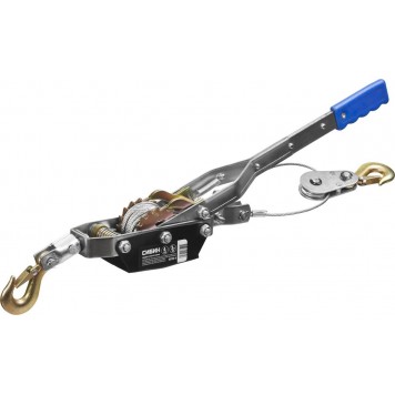 43125-4 | Лебедка ручная рычажная, тросовая, 4т, 3м, СИБИН-0