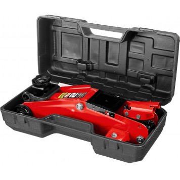 43152-2-K | Домкрат гидравлический подкатной, 2т, 125-320мм, в кейсе, STAYER RED FORCE-10