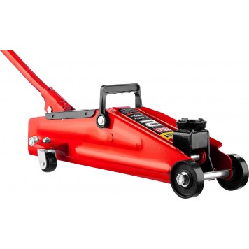 43153-2-K | Домкрат гидравлический подкатной, 2т, 130-350мм, в кейсе, STAYER RED FORCE-8