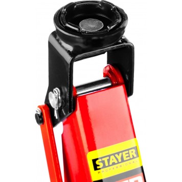 43153-2-K | Домкрат гидравлический подкатной, 2т, 130-350мм, в кейсе, STAYER RED FORCE-9
