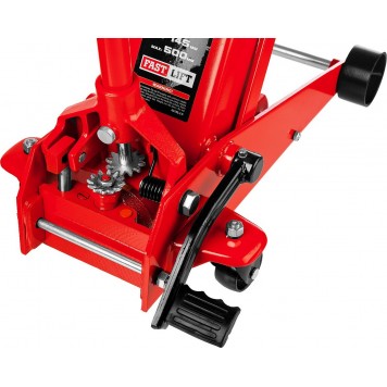 43155-3.5 | Домкрат гидравлический подкатной, с педалью, 3,5т, 145-500мм, STAYER RED FORCE-7
