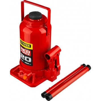 43160-20_z01 | Домкрат гидравлический бутылочный, 20т, 242-452 мм, STAYER RED FORCE-7