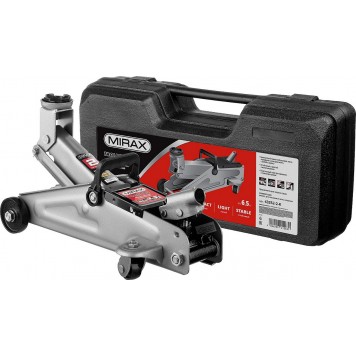 43252-2-K | Домкрат гидравлический подкатной, 2т, 130-315мм, в кейсе, MIRAX-0
