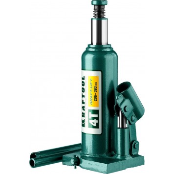 43462-4_z01 | Домкрат гидравлический бутылочный, сварной, 4т, 206-393мм, KRAFTOOL KRAFT-LIFT-0