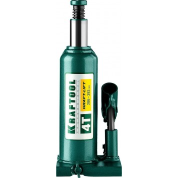 43462-4_z01 | Домкрат гидравлический бутылочный, сварной, 4т, 206-393мм, KRAFTOOL KRAFT-LIFT-6