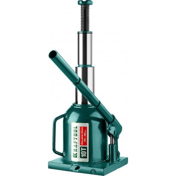 43463-10 | Домкрат гидравлический бутылочный, сварной, телескопический, 10т, 170-430мм, KRAFTOOL DOUBLE RAM-5