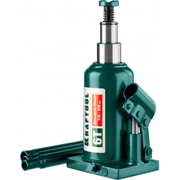 43463-6 | Домкрат гидравлический бутылочный, сварной, телескопический, 6т, 170-420мм, KRAFTOOL DOUBLE RAM-0