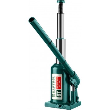 43463-6 | Домкрат гидравлический бутылочный, сварной, телескопический, 6т, 170-420мм, KRAFTOOL DOUBLE RAM-5