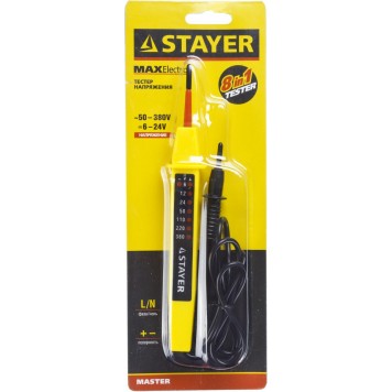 45284 | Тестер напряжения "МASTER", 6-380В, 180мм, STAYER-2