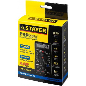 45310 | Мультиметр PRODigital цифровой, STAYER PROFESSIONAL-3