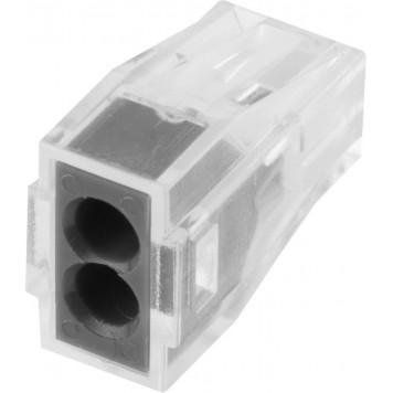 49170-2 | Клемма соединительная, 2-х проводная, 400В, 24А, 0,75-2,5мм2, 2шт, СВЕТОЗАР-0