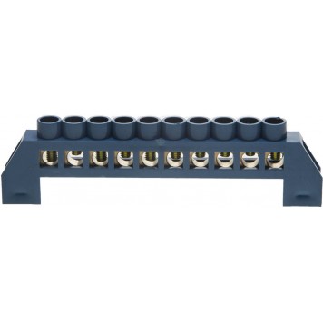 49805-10 | Шина нулевая, в изоляц оболочке, 6х9мм, 10 полюсов, макс. ток 100А, СВЕТОЗАР-0