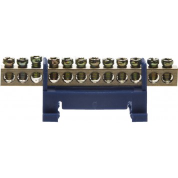 49806-12 | Шина нулевая на изоляторе типа "Стойка"макс. ток 100А, 5,2мм, 12 полюсов, СВЕТОЗАР-0