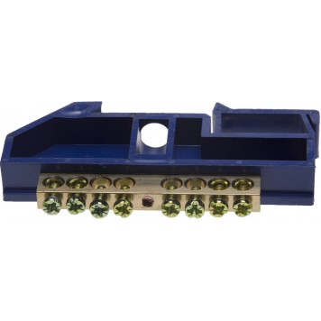 49807-08 | Шина нулевая на DIN-изоляторе, макс. ток 100А, 5,2мм, 8 полюсов, СВЕТОЗАР-0