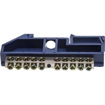 49807-10 | Шина нулевая на DIN-изоляторе, макс. ток 100А, 5,2мм, 10 полюсов, СВЕТОЗАР-0