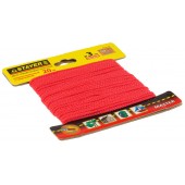 Шнур хозяйственно-бытовой, полипропиленовый, вязанный, с сердечником, красный, d 3, 20м, STAYER 50415-03-020