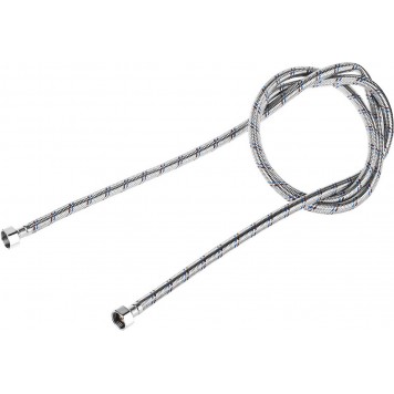 51005-G/G-200 | Подводка гибкая для воды, оплетка из нержавеющей стали, г/г 1/2" - 2м, ЗУБР ЭКСПЕРТ-0