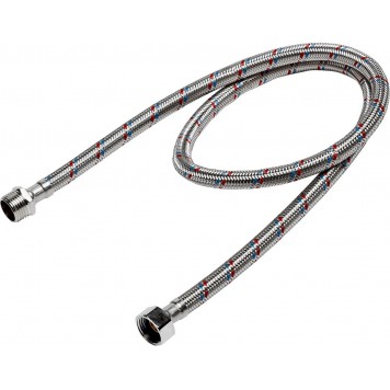 51005-G/S-100 | Подводка гибкая для воды, оплетка из нержавеющей стали, г/ш 1/2" - 1м, ЗУБР ЭКСПЕРТ-0