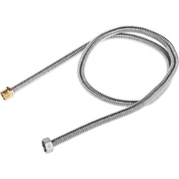 51011-G/S-120 | Подводка сильфонная из нержавеющей стали, для воды, г/ш (гайка-штуцер), 1/2", 1,2м, ЗУБР ЭКСПЕРТ-0