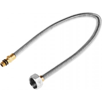 51012-040 | Подводка сильфонная из нержавеющей стали, для смесителя, укороченная, г/ш (гайка-штуцер), 1/2", 0,4м, ЗУБР ЭКСПЕРТ-0