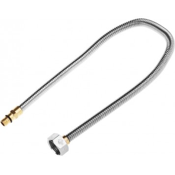 51012-050 | Подводка сильфонная из нержавеющей стали, для смесителя, укороченная, г/ш (гайка-штуцер), 1/2", 0,5м, ЗУБР ЭКСПЕРТ-0