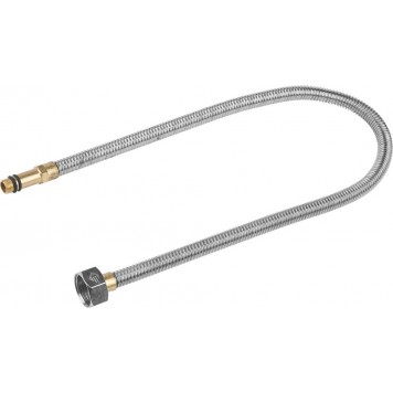 51013-060 | Подводка сильфонная из нержавеющей стали, для смесителя, удлиненная, г/ш (гайка-штуцер), 1/2", 0,6м, ЗУБР ЭКСПЕРТ-0