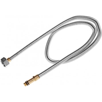 51013-100 | Подводка сильфонная из нержавеющей стали, для смесителя, удлиненная, г/ш (гайка-штуцер), 1/2", 1,0м, ЗУБР ЭКСПЕРТ-0