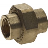 Соединитель с накидной гайкой, латунь, г/г, 1/2", GENERAL FITTINGS 51037-G/G-1/2