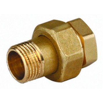 51037-G/S-3/4 | Соединитель прямой с накидной гайкой, латунь, г/ш, 3/4", GENERAL FITTINGS-0