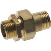 Соединитель прямой с накидной гайкой, латунь, ш/ш, 1/2", GENERAL FITTINGS 51037-S/S-1/2