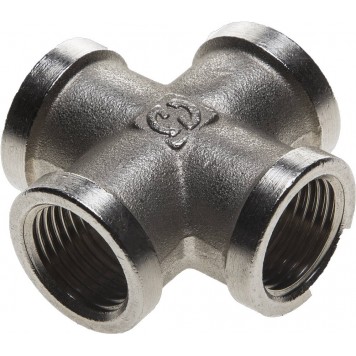 51048-1/2 | Крестовина никелированная латунь, г/г/г/г, 1/2", GENERAL FITTINGS-0