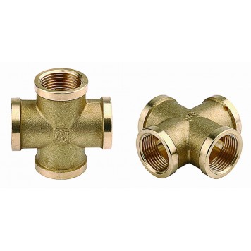 51049-1/2 | Крестовина латунь, г/г/г/г, 1/2", GENERAL FITTINGS-0