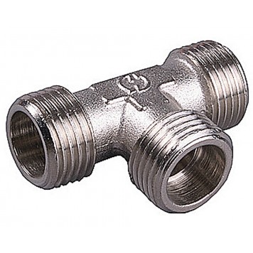 51051-3/4 | Тройник никелированная латунь, ш/ш/ш, 3/4", GENERAL FITTINGS-0