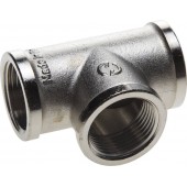 Тройник никелированная латунь, г/г/г, 1/2", GENERAL FITTINGS 51052-1/2