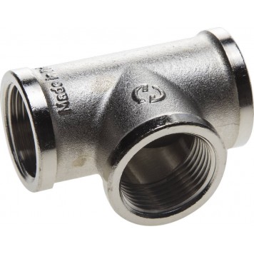 51052-1/2 | Тройник никелированная латунь, г/г/г, 1/2", GENERAL FITTINGS-0