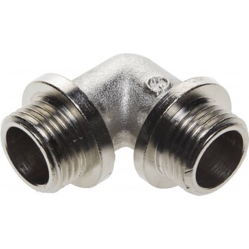 51072-S/S-1/2 | Уголок с упором, никелированная латунь, ш/ш, 1/2", GENERAL FITTINGS-0