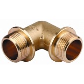 Уголок с упором, латунь, ш/ш, 1/2", GENERAL FITTINGS 51074-S/S-1/2