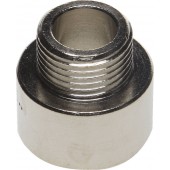 Переходник удлиненный цилиндрический, никелированная латунь, 1/2" х 3/8", GENERAL FITTINGS 51083-1/2-3/8