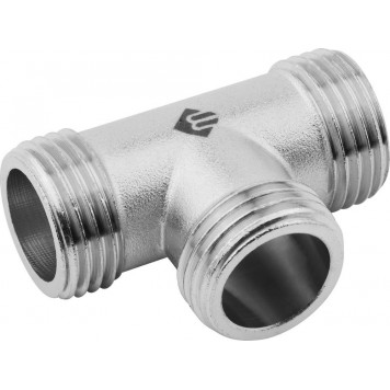 51251-1/2 | Тройник никелированная латунь, ш/ш/ш, 1/2", ЗУБР ЭКСПЕРТ-0