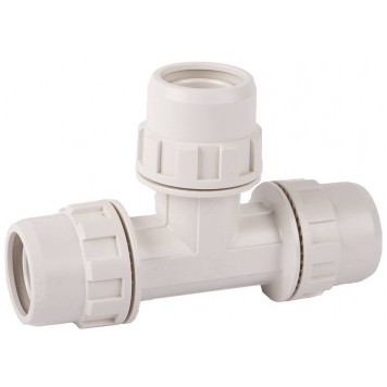 51505-32 | Тройник соединительный "штуцер с гайкой - штуцер с гайкой - штуцер с гайкой", 32мм, ЗУБР ШИРЕФИТ-0
